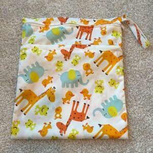 Baby/Kids Wet Bag with two zipper compartment